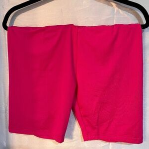 NWOT Women’s SHEIN Hot Pink Biker Shorts Size L